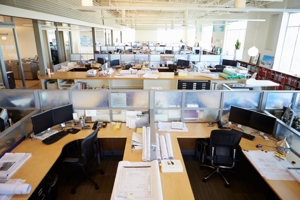 Empty Modern Open Plan Office