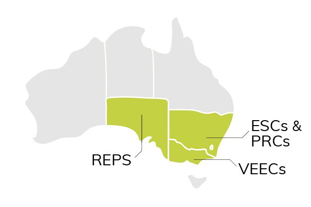 Energy certificates map