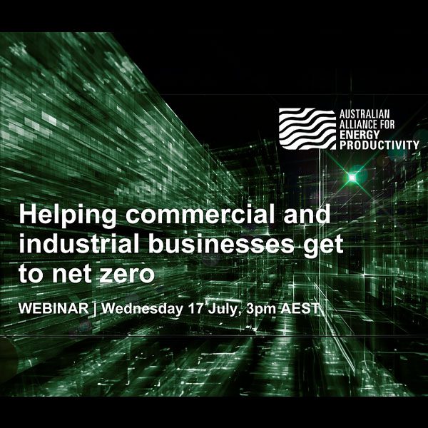 A2EP Webinar Helping Commercial and Industrial Businesses get to Net Zero