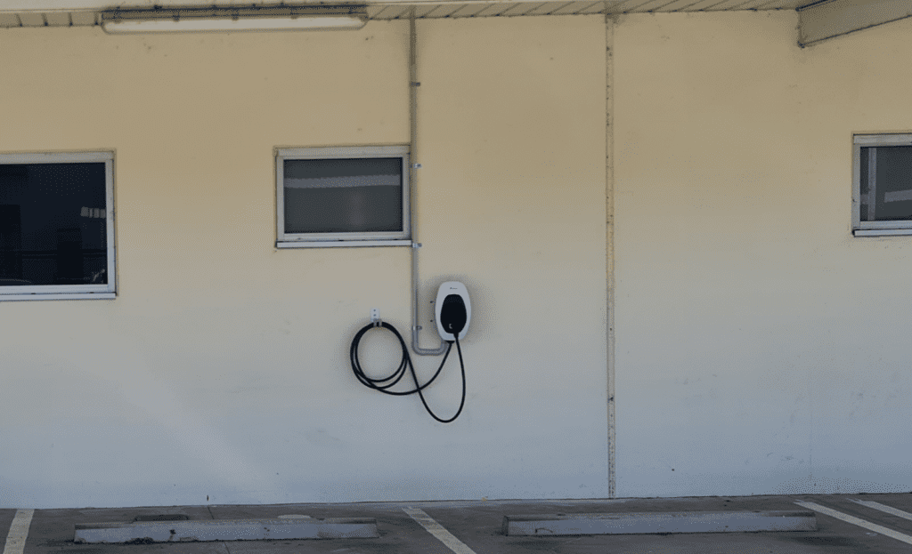 Electric vehicle charger at Mawson Lakes Mazda